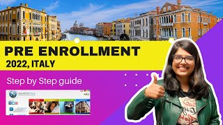 PRE ENROLLMENT FOR INTERNATIONAL STUDENTS 2022  STUDY IN ITALY [upl. by Aeila]