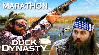 TOP 5 INTENSE DUCKHUNTING MOMENTS 2Hour Marathon  Duck Dynasty [upl. by Ateekram]