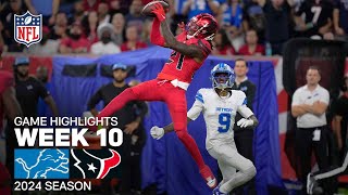 Detroit Lions vs Houston Texans Game Highlights  NFL 2024 Season Week 10 [upl. by Eamaj]