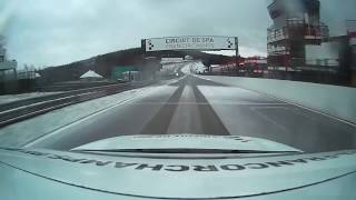 The Circuit of SpaFrancorchamps in the snow [upl. by Aticilef]