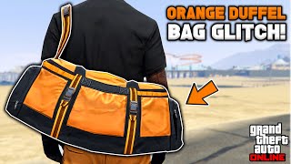 How To Get The Orange Duffel Bag Glitch In Gta 5 Online No BEFF or Transfer [upl. by Issie]