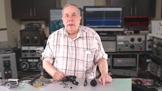 Ham Radio BasisJim W6LG Shows His Homemade Microphones [upl. by Odrareve]