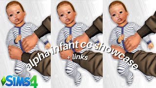 ALPHA INFANT CC SHOWCASE  LINKS  SIMS 4 CAS [upl. by Yeca]