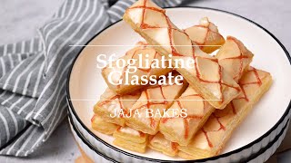 Sfogliatine Glassate  Glazed Puff Pastry with 4 Ingredients Only  Jaja Bakes [upl. by Lipfert]