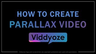 How to Create Parallax Animation Video in Viddyoze [upl. by Aevin]