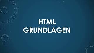 HTML Grundlagen [upl. by Henke]