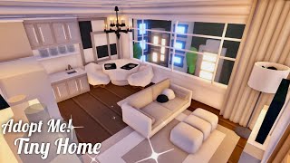 Adopt Me Tiny Home  Chic Aesthetic City View Apartment  ROBLOX  Tour and Speed Build  3500 [upl. by Nahtaoj283]