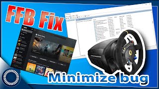 How to Fix your Force feed back FFB stops working after quotALTTABquot or Minimize the game [upl. by Attenahs]