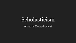 What Is Metaphysics Scriptum 29 [upl. by Roux147]