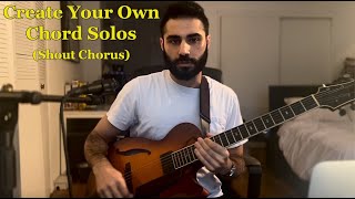 JazzBlues Chord Solo Tutorial Wes MontgomeryBarney Kessel [upl. by Aihtnys119]