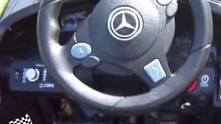 Kinder Accu Auto MERCEDES SLR Zwart Metallic 12V [upl. by Nnylatsyrc]