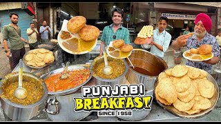 Best Punjabi Breakfast  Pithi wali Mehman Puri  Ludhiana Food Tour  Street Food India [upl. by Zeni]