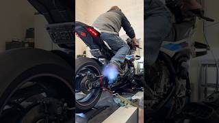 S100RR dyno run 😅🤯🤘 motorcycle bmws1000rr dyno [upl. by Fabrianna]