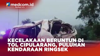 Kecelakaan Beruntun di Tol Cipularang Puluhan Kendaraan Ringsek [upl. by Ruth325]