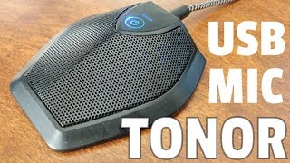 TONOR USB Omnidirectional Conference Room Desk Microphone Review [upl. by Garihc455]