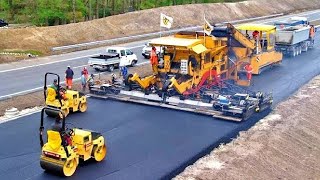 World Amazing Modern Road Construction Machines Incredible Fastest Asphalt Paving Equipment Machine [upl. by Wichern126]