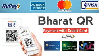 UPI QR payment with credit card Visa master Amex card क्यूआर कोड स्कैन करके पेमेंट करना सीखे [upl. by Ane]