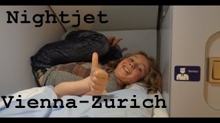 Nightjet from Vienna to Zurich Great Train Trip Pt5  CAMT039 [upl. by Elbertine110]