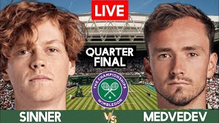 Jannik Sinner vs Daniil Medvedev Live Streaming  wimbledon 2024  Medvedev vs Sinner DIRETTA LIVE [upl. by Arze]