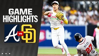 Braves vs Padres Game Highlights 71224  MLB Highlights [upl. by Niu]