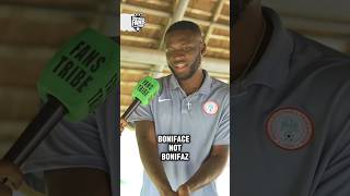 The real pronunciation of BONIFACE 🗣️😅 SHORTS YOUTUBENIGERIA [upl. by Ahsaelat]