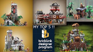 MY TOP 5 from Bricklink Designer Program Series 6 [upl. by Eiramllij35]