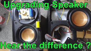 Speakers Rebuild Upgrading Recapping Crossover amp Tweeter Replacement Hear the Difference [upl. by Danczyk67]