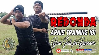 HOW TO TRAIN REDONDA I Arnis Basic 101 for Beginners [upl. by Eseyt536]