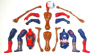 ASSEMBLE TOYS  MARVEL SPIDERMANCAPTAIN AMERICA SIREN HEAD  ASSEMBLE AVENGERS TOYS  CHEAP TOYS [upl. by Nefen]