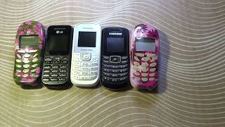 SAMSUNG GTE1200M  LG A100  SAMSUNG GTE1080i  2 SIEMENS A50  Incoming Call Collection [upl. by Nealah]