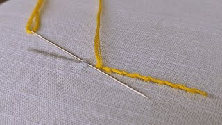 SECRET Way to do Stem Stitch Embroidery Embroidery Stitches for Beginners [upl. by Adamson805]