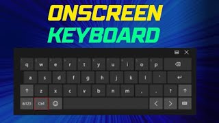 Open Onscreen Keyboard on Windows [upl. by Zalucki802]