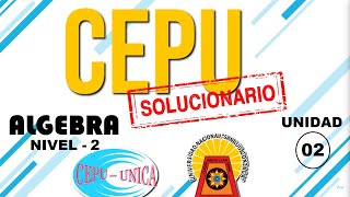 CEPU 02 2  PRODUCTOS NOTABLES DIVISION ALGEBRAICA Y COCIENTES NOTABLES  NIVEL 2 [upl. by Anoirtac87]