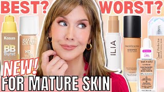 6 BEST amp WORST New Foundations for Mature Skin 2024  Foundation Roundup [upl. by Aivatahs226]