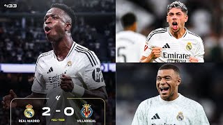 VINICIUS BOMBAZO  REAL MADRID 20 VILLARREAL  VALVERDE GOLAZO amp MVP  POLÉMIQUE MBAPPE EN FRANCE [upl. by Aznofla261]