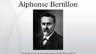 Alphonse Bertillon [upl. by Suirtemed]