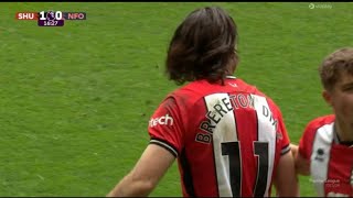 Gol de Ben Brereton Diaz Sheffield United vs Nottingham Forest 11 goles y resumen ampliado [upl. by Acinot916]