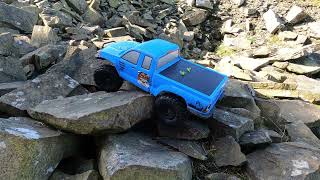 axial scx10iii base camp crawling whitworth quarry [upl. by Odiug]