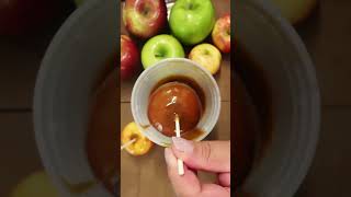 Homemade Caramel Apples for Halloween amp Fall Festivities shorts falltreats [upl. by Refanej]