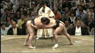 Hakuho vs Harumafuji [upl. by Elfstan]