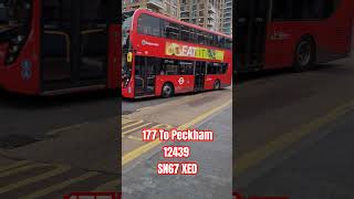 177 To Peckham 12439 SN67 XED bus tfl pleasesubscribe [upl. by Naujej384]