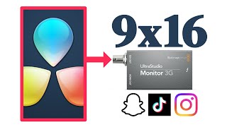 Monitor Vertical Video  Blackmagic Ultrastudio  DaVinci Resolve 19 [upl. by Mcnutt]