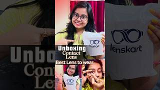 UNBOXING Contact Lens l Lenskart l Best lens to wear 😎 [upl. by Richarda]