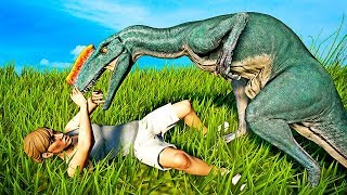 🌍 Jurassic World Evolution  Proceratosaurus Vs Herrerasaurus Breakout and Fight Dinosaurs Battle [upl. by Aihsenor235]