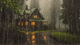 HEAVY RAIN at Night to Sleep Instantly  Study Relax Reduce Stress with Rain Sounds [upl. by Ycniuq]