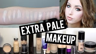 13 FOUNDATIONS FOR SUPER PALE  VERY FAIR SKIN amp SWATCHES  Makeup Thats Too Light for Me [upl. by Osbourn638]