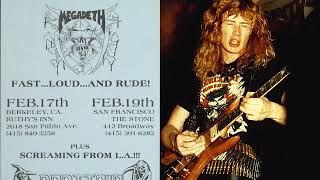 Megadeth  Jump in the Fire jamMechanix San Francisco 1984 [upl. by Hsirt922]