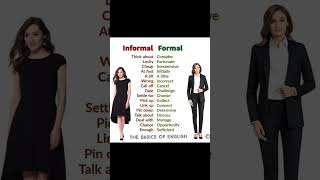 Informal Formal English💫english learnenglish ytviral ytshortsvideo faizaahmeronlinepreschool [upl. by Chemash]