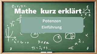 Potenzen Einführung Begriffe und erste Rechnungen Negative Exponenten [upl. by Eddina178]