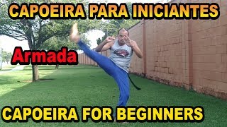 Aula 15 class 15 Armada  Capoeira iniciantes capoeira for Beginners ENGLISH SUBTITLES [upl. by Waddell]